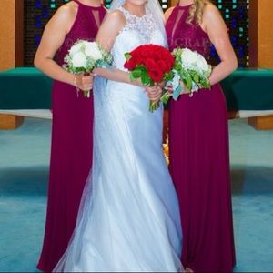 WINE RED LONG DRESS
